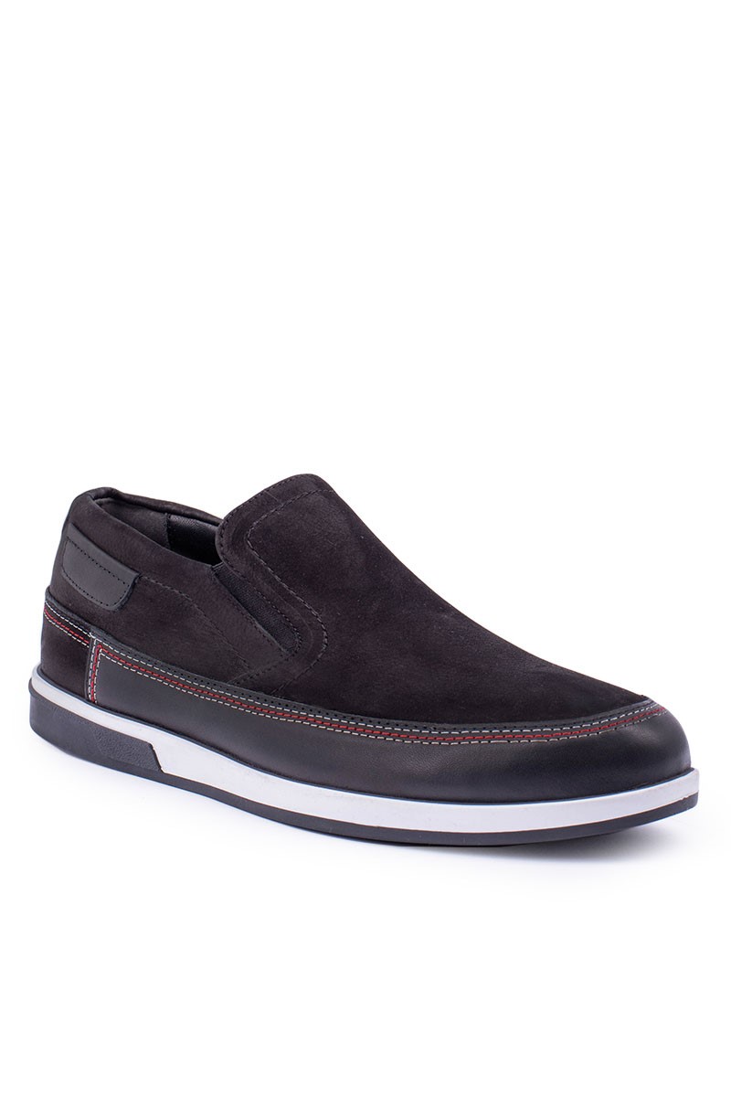 Buty  ALEXANDER GARCIA Męskie z naturalnego nubuku - Czarne 20230321157
