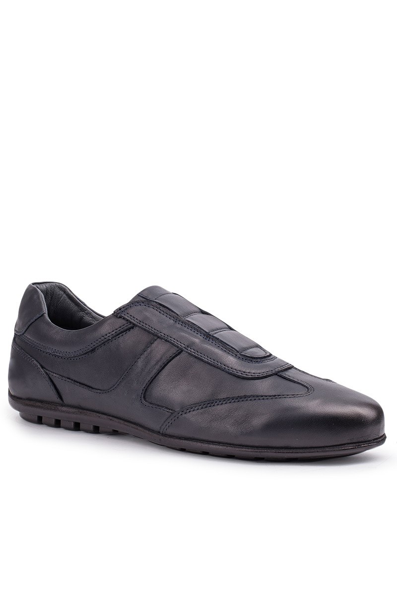 ANTONIO GARCIA Men's Leather Shoes - Dark Blue 202108355675
