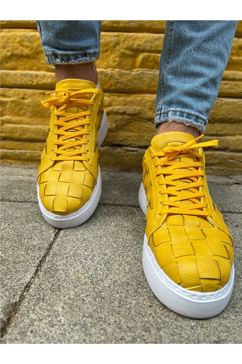 CH209 Men's Lace Up Shoes - Yellow #365940