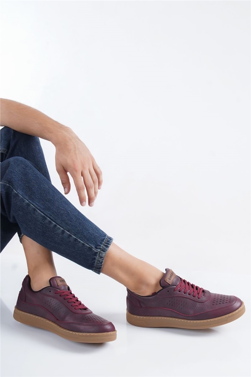 Chekich Men's Shoes CH157 - Burgundy #359701