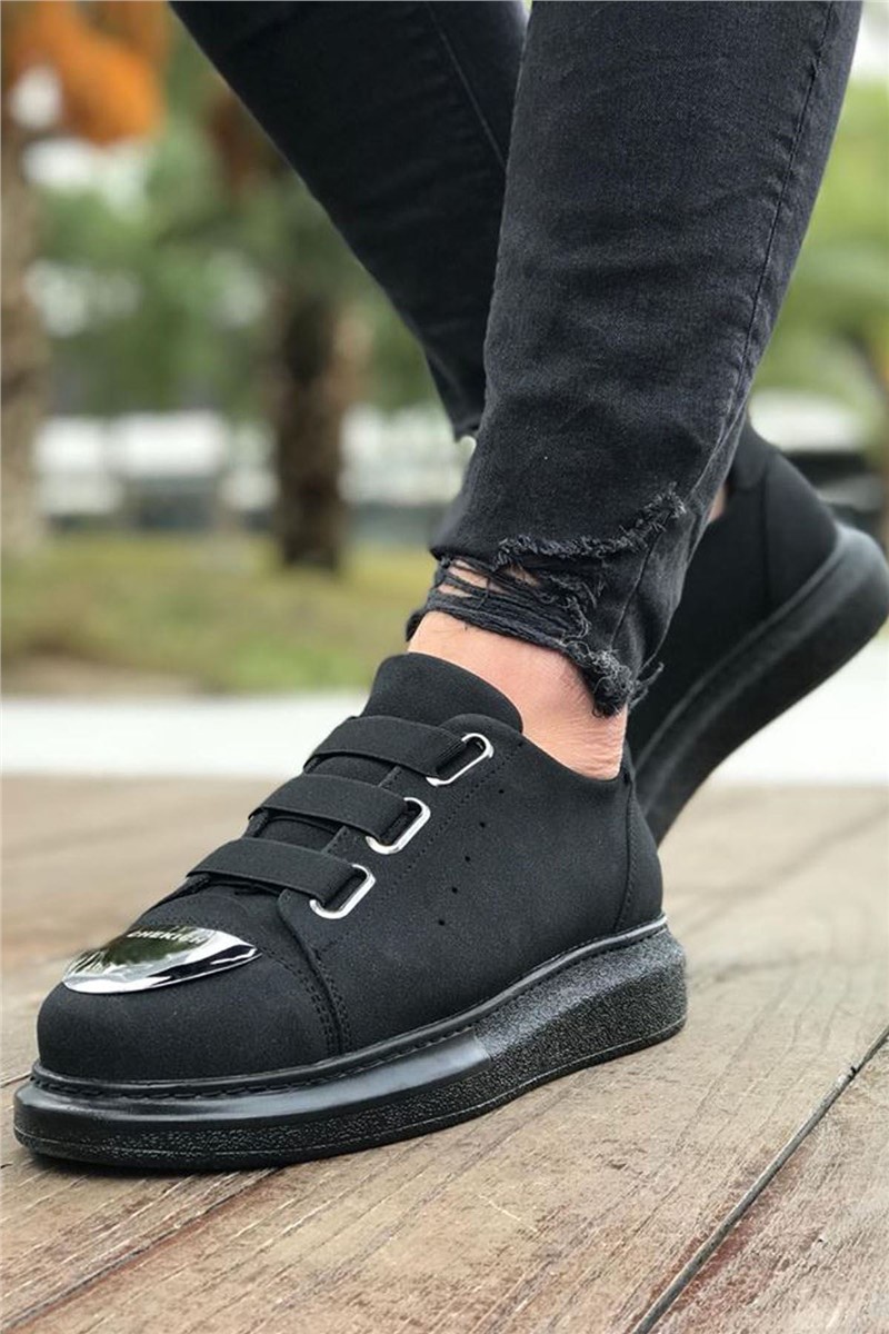 Chekich CH251 Suede Unisex Shoes - Black #359781