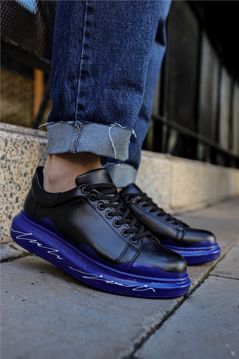Chekich Unisex Shoes CH254 - Black with Blue #359831