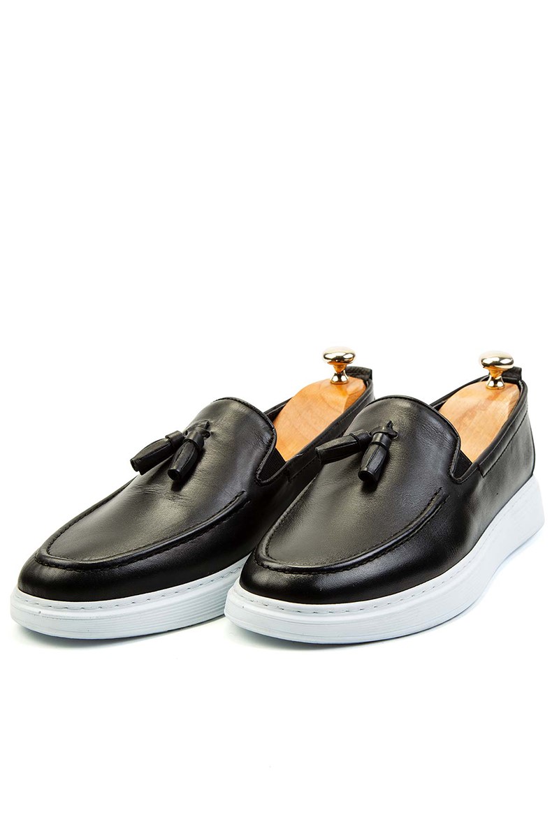 Ducavelli Men's Real Leather Shoes - Black #308241