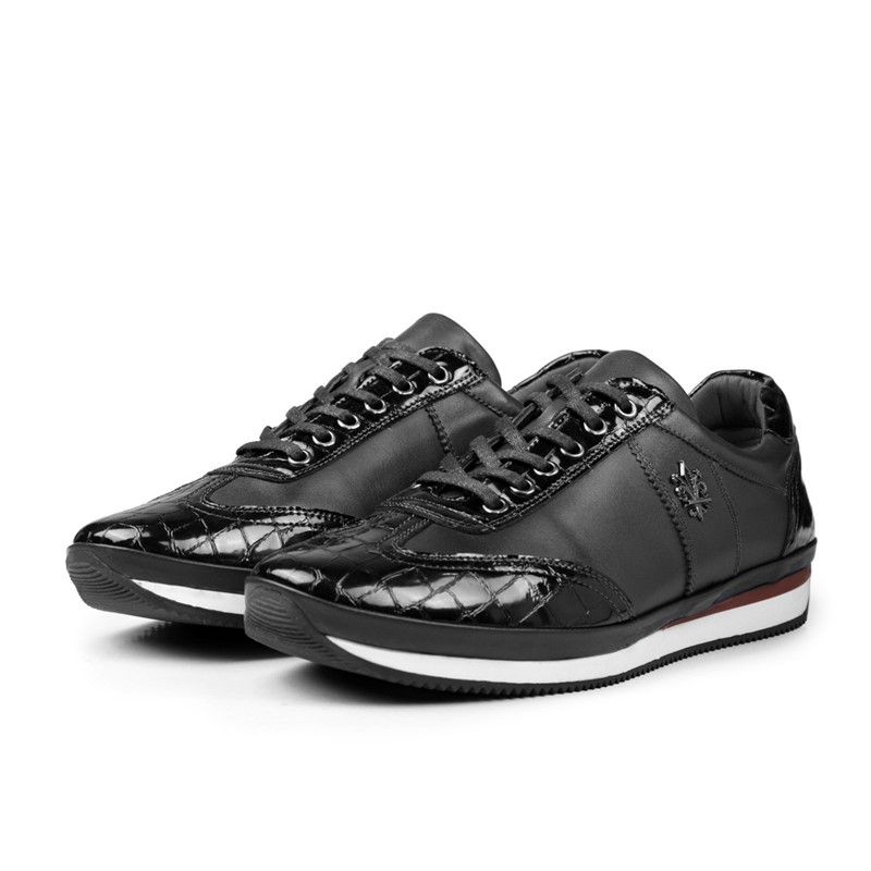Ducavelli Men's Leather Casual shoes - Black #326799