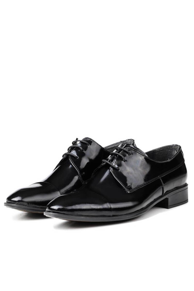 Ducavelli Men's shoes made of natural lacquer - Black #320231