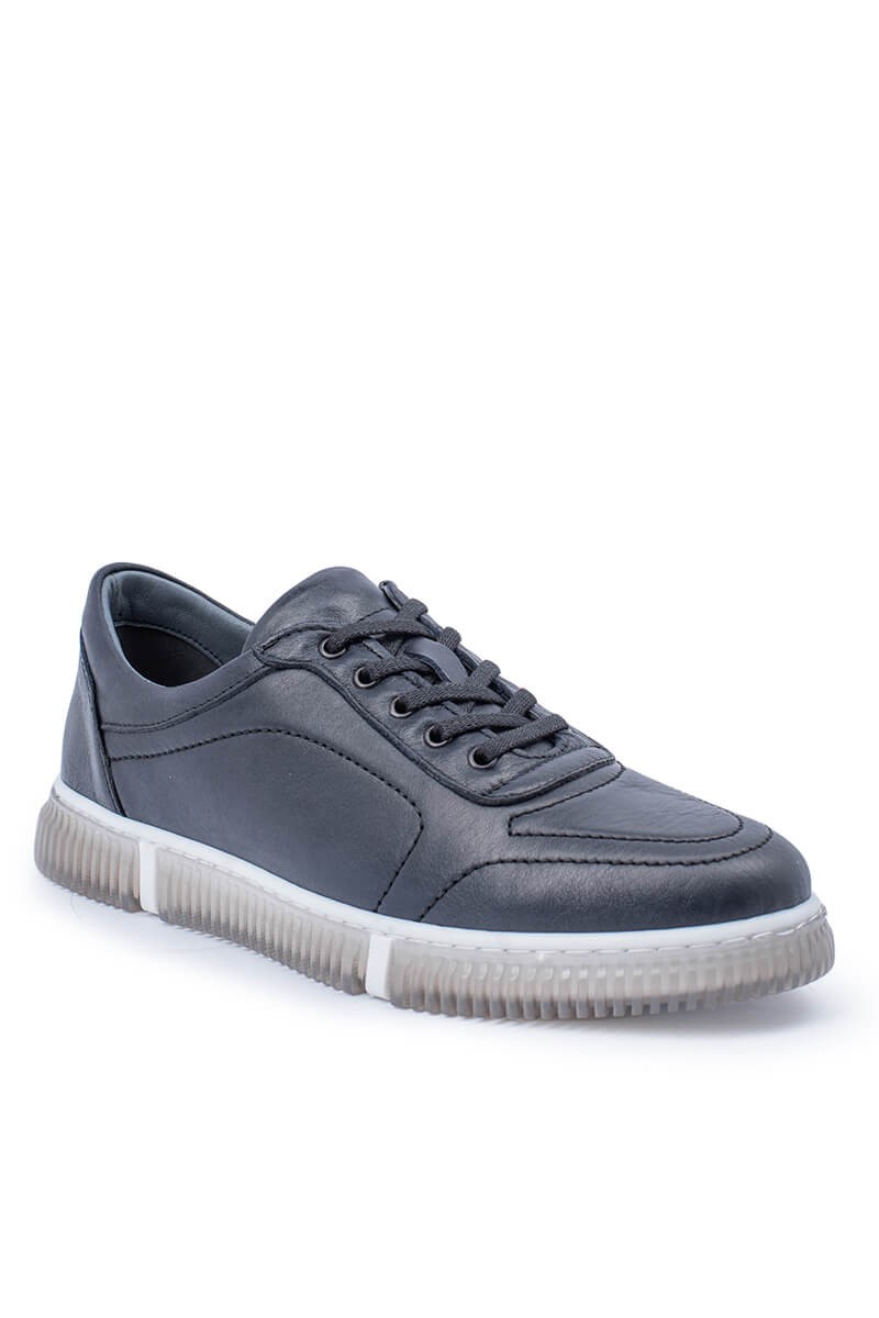 GPC POLO Men's Genuine Leather Casual Shoes - Navy Blue20230321098