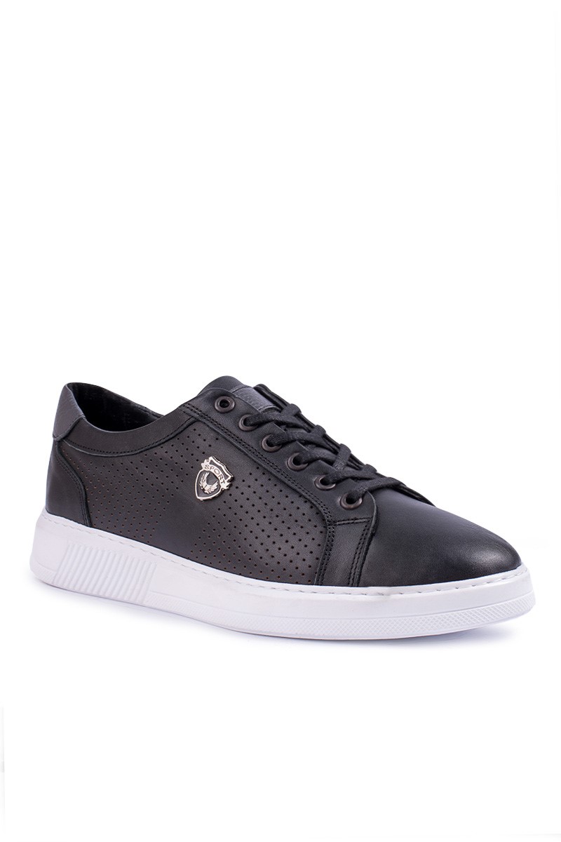 GPC POLO Men's leather casual shoes - Black 20210835301