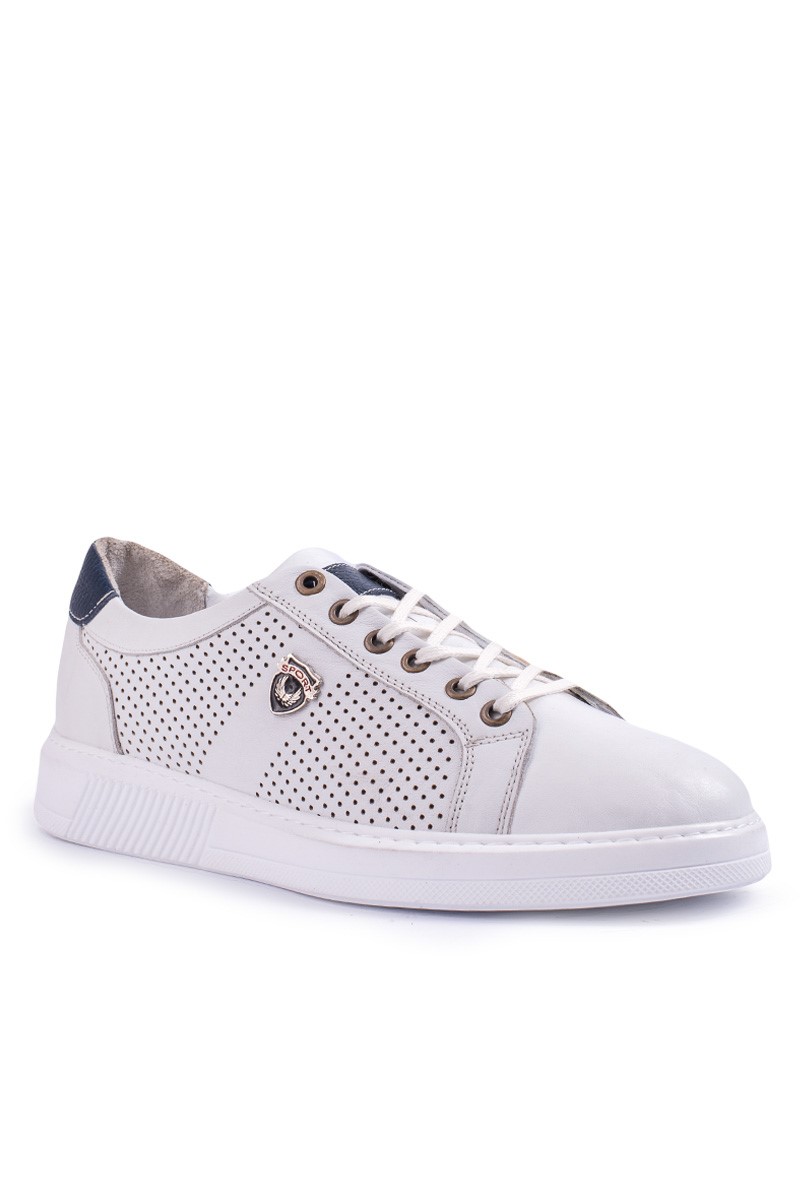GPC POLO Men's leather casual shoes - White 20210835302