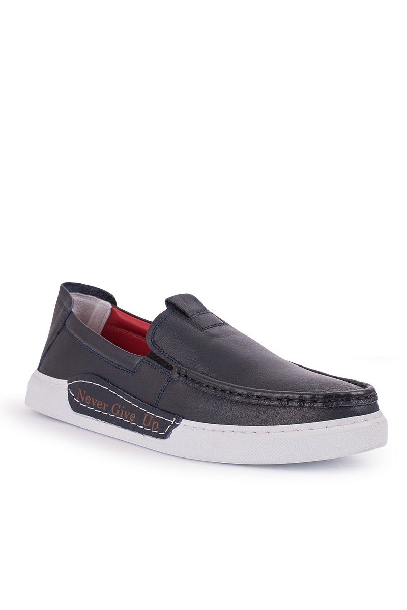 GPC POLO Men's leather shoes - Navy Blue 20210835414