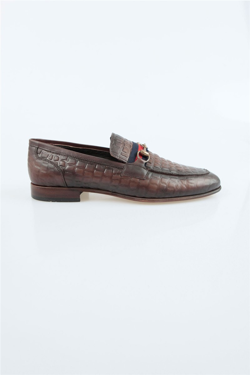 Centone Men's Real Leather Shoes - Brown #268857