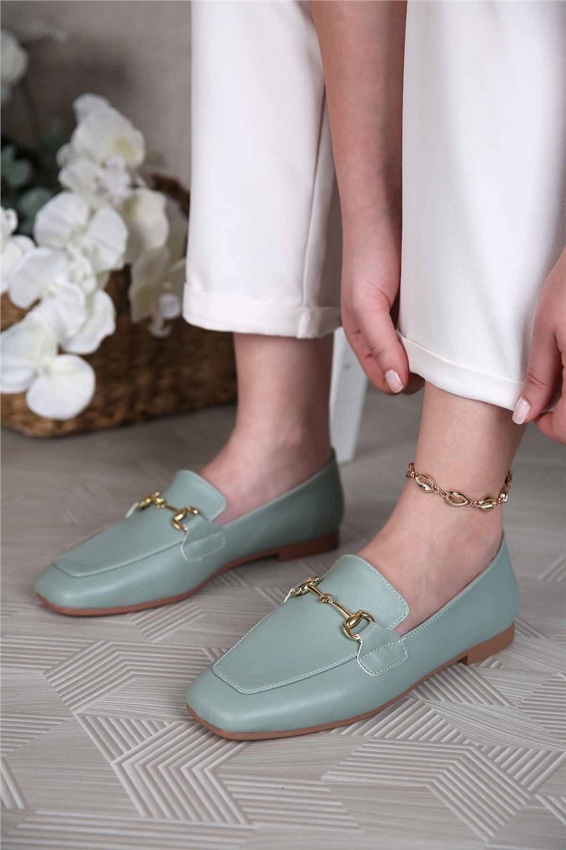 Women's Loafers - Mint Green #306467