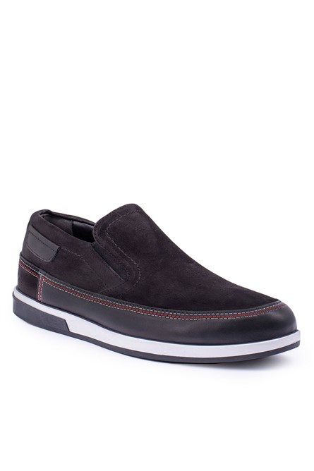 Buty  ALEXANDER GARCIA Męskie z naturalnego nubuku - Czarne 20230321157