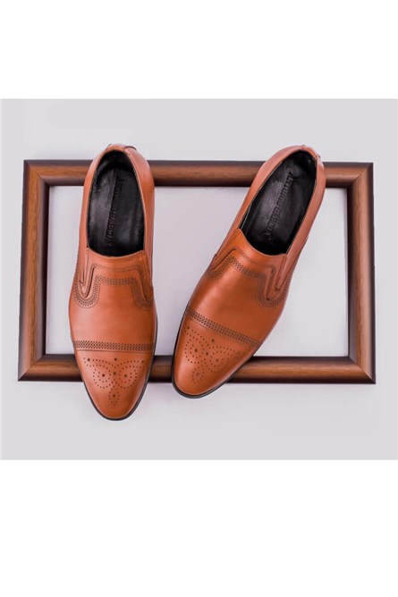 ANTONIO GARCIA Men's leather elegant shoes - Brown 202108355575