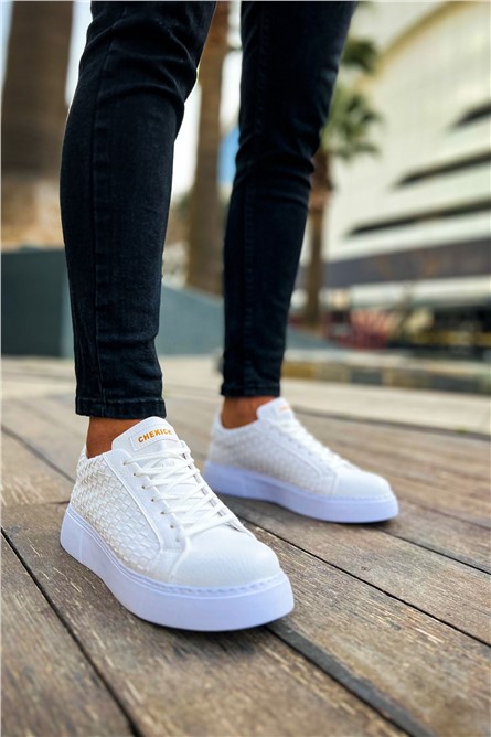 Men's Lace Up Shoes CH203 OBT - White #370914