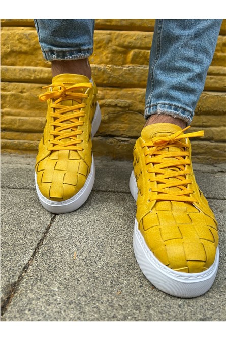 CH209 Men's Lace Up Shoes - Yellow #365940