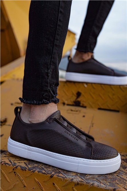 Chekich Unisex Shoes CH011 - Dark Brown #359477