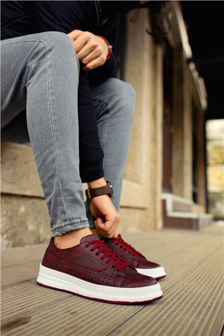 Chekich Unisex Shoes CH043 - Burgundy #359539