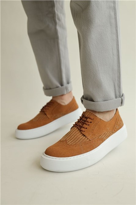 Chekich Men's Suede Shoes - Taba #359699