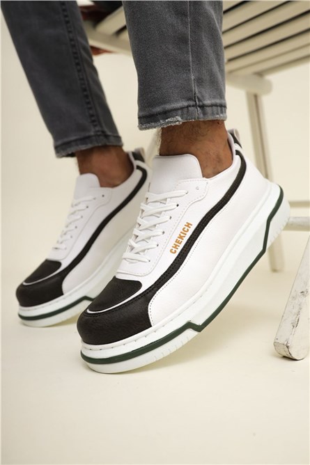 Chekich Unisex Shoes CH241 - White with Khaki #359763