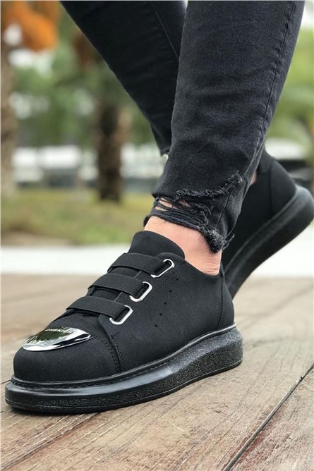 Chekich CH251 Suede Unisex Shoes - Black #359781