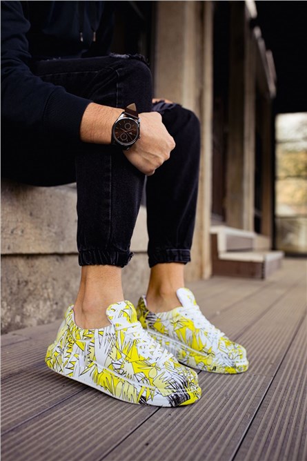 Chekich Unisex Shoes CH255 - Yellow-White #359414