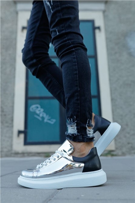 Chekich Unisex Shoes CH259 - Silver with Black #359860