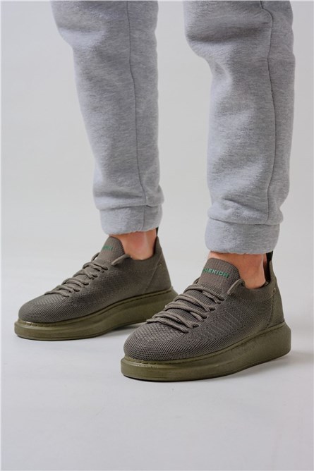 Chekich Men's Textile Shoes CH307 - Khaki #359904