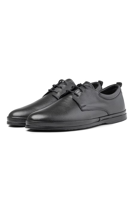 Ducavelli Men's Genuine Leather Casual Shoes - Black #385345