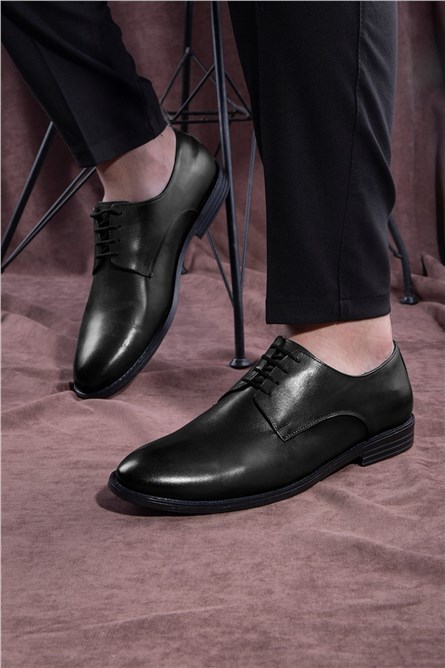 Ducavelli Men's Leather Formal Shoes - Black #334615