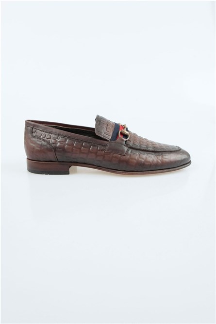 Centone Men's Real Leather Shoes - Brown #268857