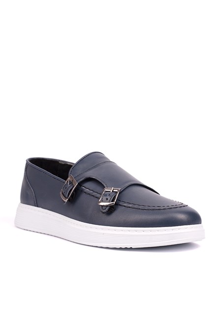Ducavelli Men's Real Leather Shoes - Dark blue #308237