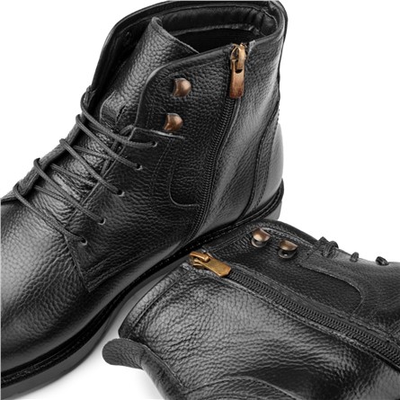 Ducavelli Men's Genuine Leather Casual Boots - Black #363790